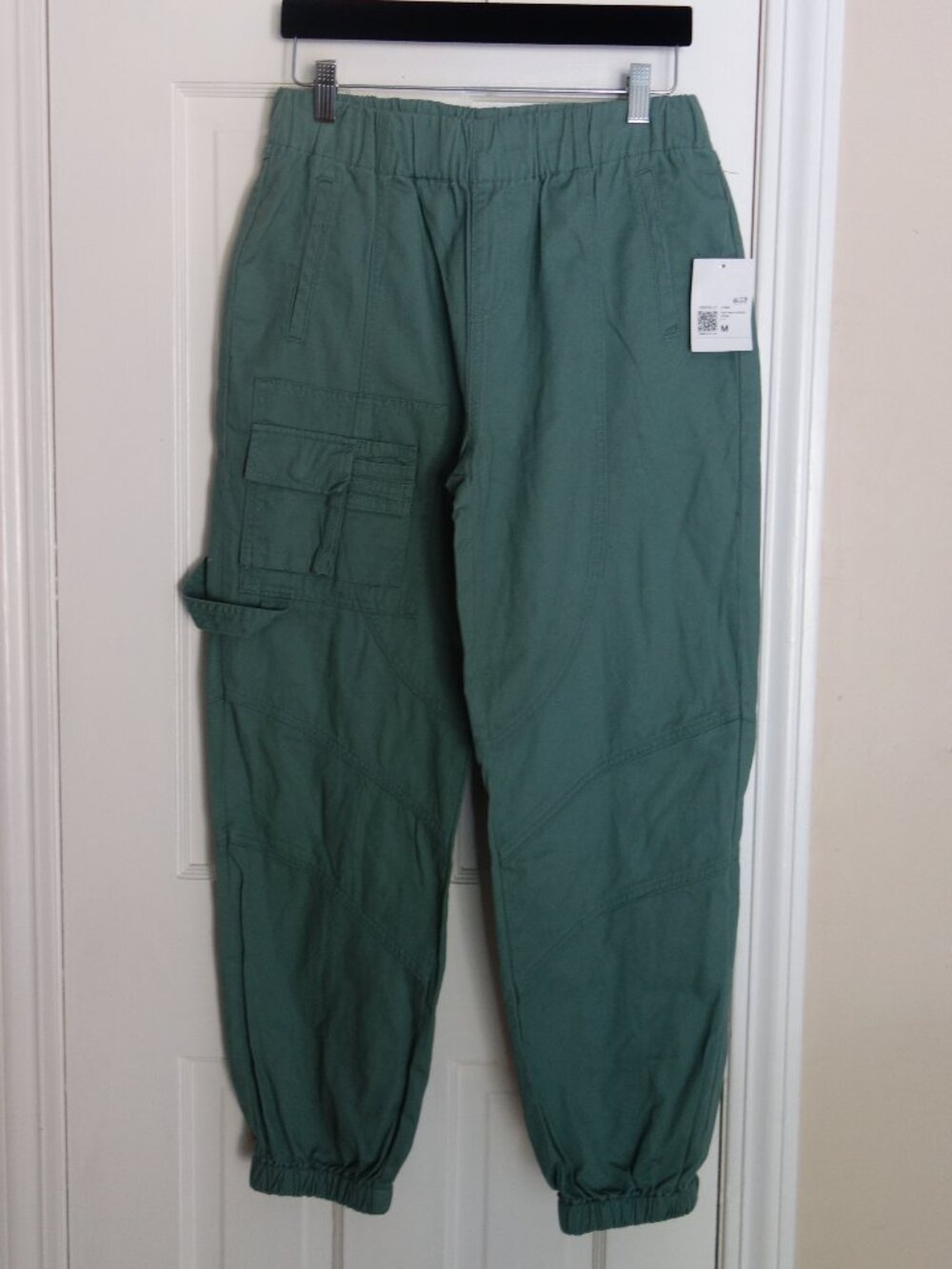 NWT FOREVER 21 Ankle Woven Green “Patina” Pants Joggers – Wmns Med